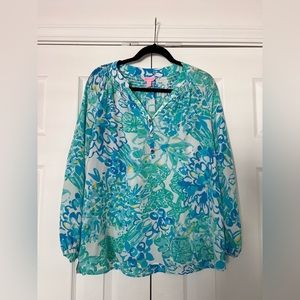 Lilly Pulitzer Elsa Silk Top